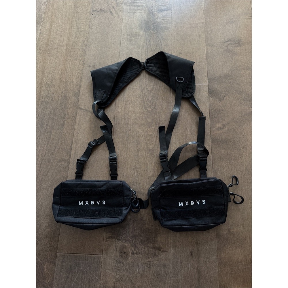 Unisex Chest Rig Bag Streetwear Tactical Vest Hip-hop Chest Bags Fashion Black